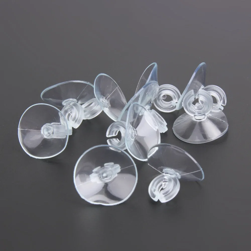 10Pcs Aquarium Sucker Suction Cup for 4/6mm Air Line Pipe Tube Wire Holder Fish Tank Aquatic Pet Supplies