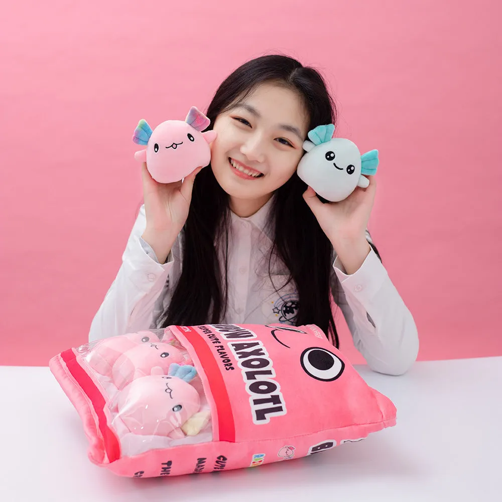 A Delightful Bag of Mini Axolotl Plushies