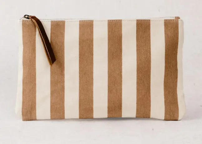 Able - Marlow Canvas Clutch Cabana Stripe