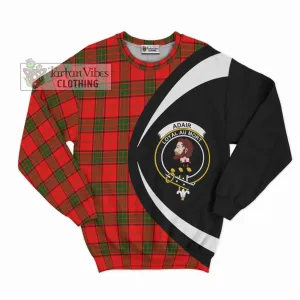 Adair Tartan Sweatshirt with Family Crest Circle Style