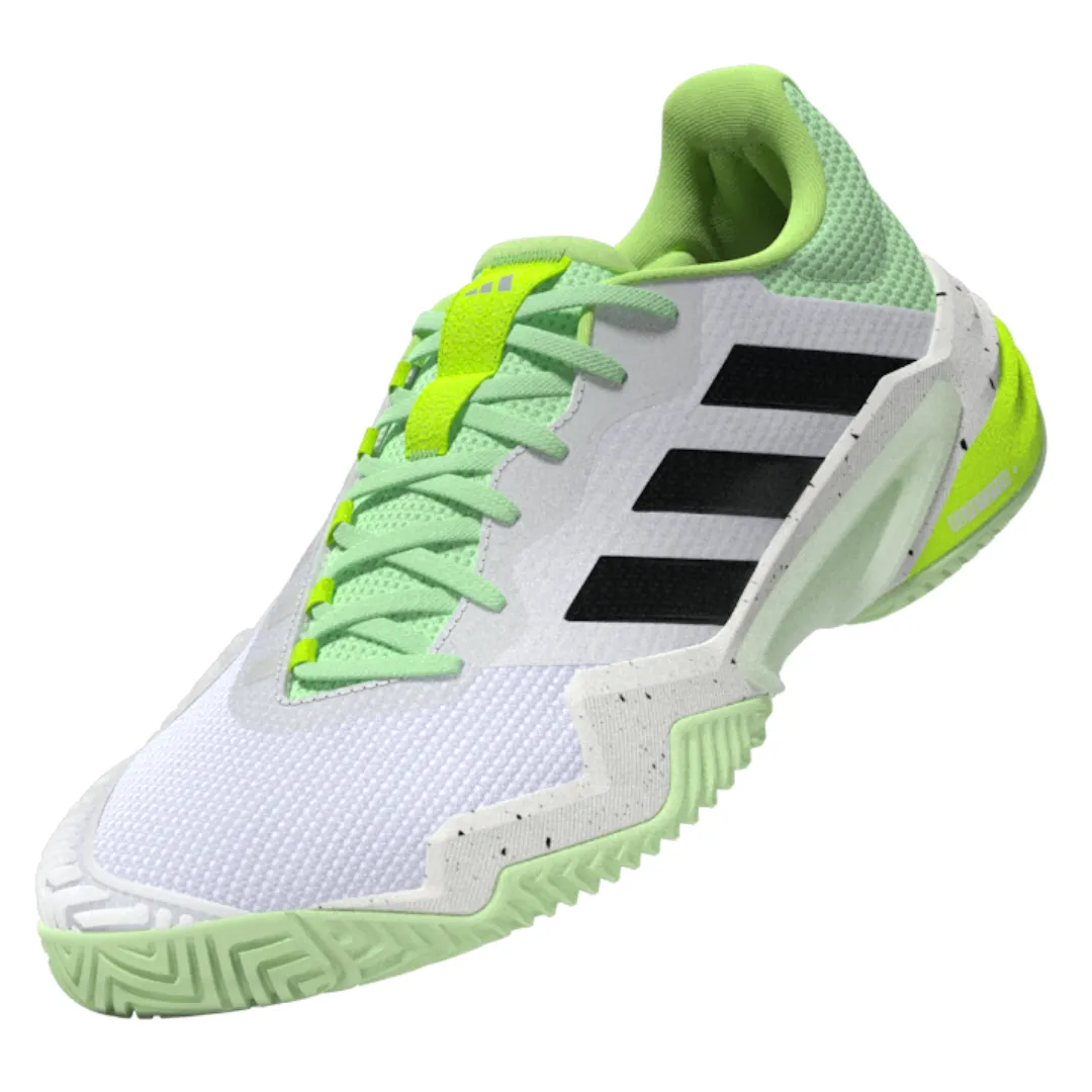 Adidas Barricade 13 Mens Tennis Shoes - White/Black/Green