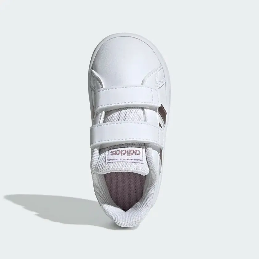 ADIDAS INFANT GRAND COURT I - Cloud White / Grey / Light Granite