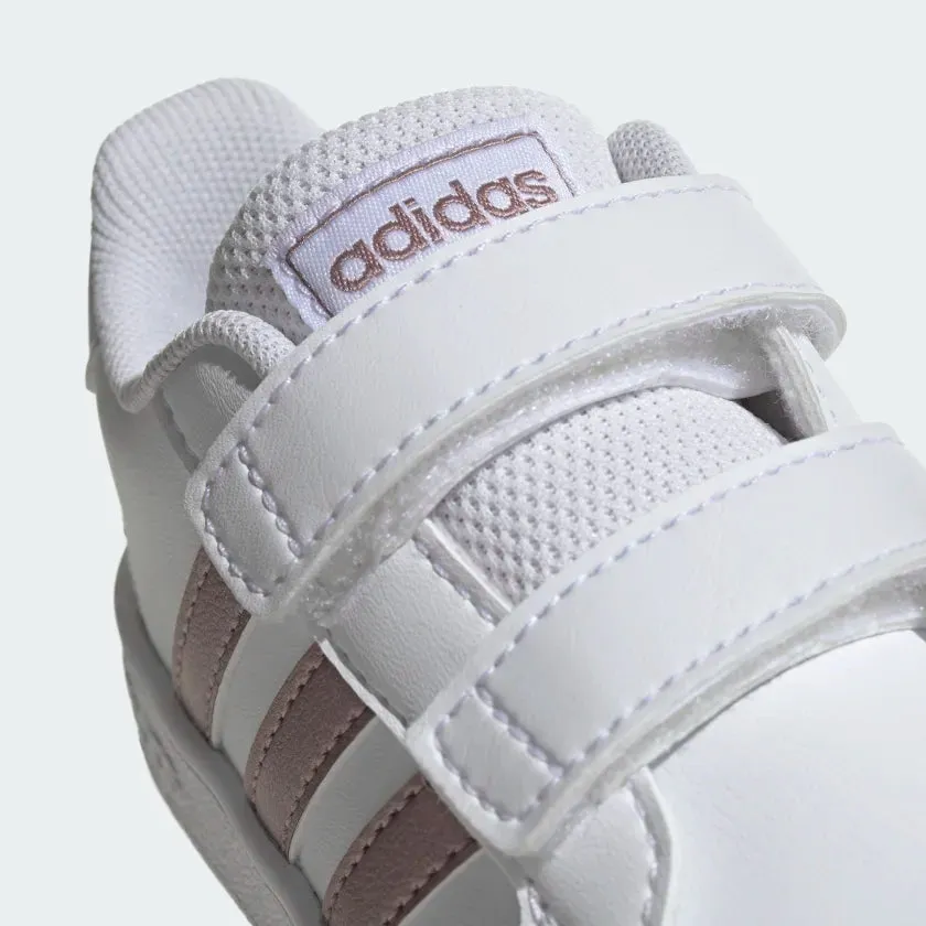 ADIDAS INFANT GRAND COURT I - Cloud White / Grey / Light Granite