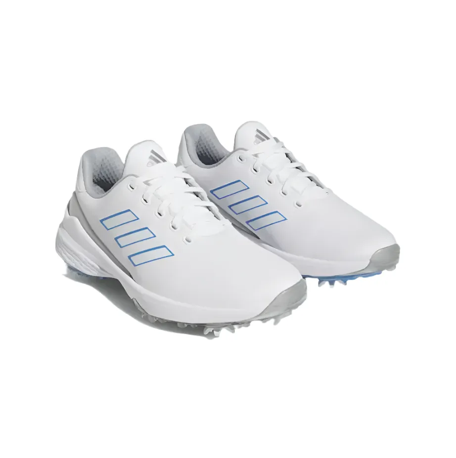 Adidas Womens ZG23 Golf Shoes White/Blue/Silver