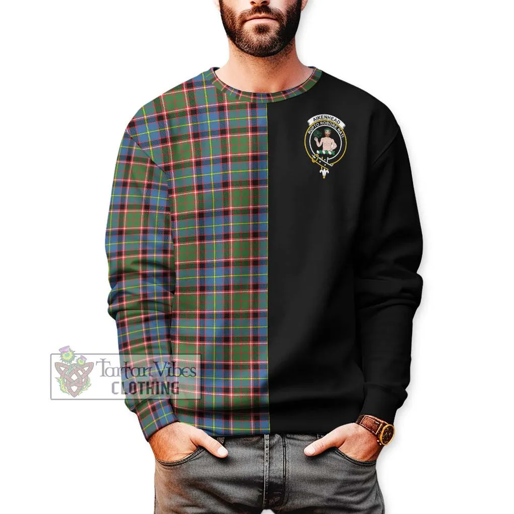 Aikenhead Tartan Sweatshirt with Family Crest and Half Of Me Style