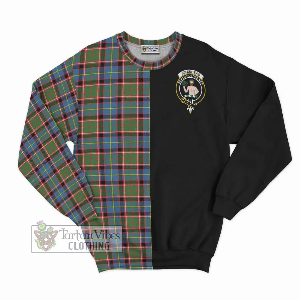 Aikenhead Tartan Sweatshirt with Family Crest and Half Of Me Style