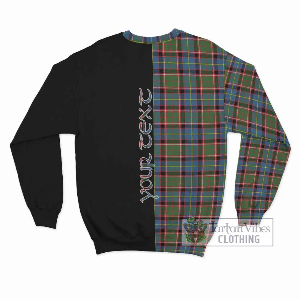 Aikenhead Tartan Sweatshirt with Family Crest and Half Of Me Style