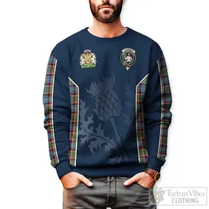 Aikenhead Tartan Sweatshirt with Family Crest and Scottish Thistle Vibes Sport Style