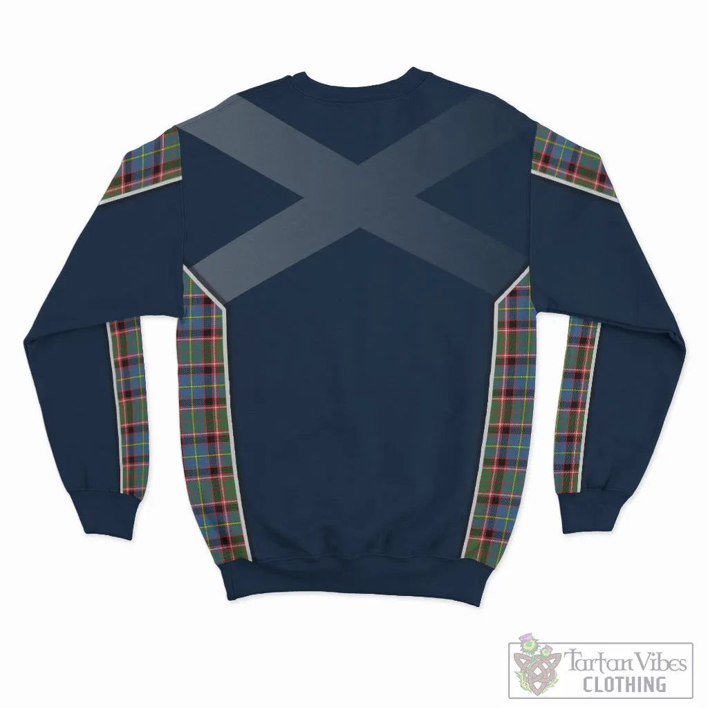 Aikenhead Tartan Sweatshirt with Family Crest and Scottish Thistle Vibes Sport Style