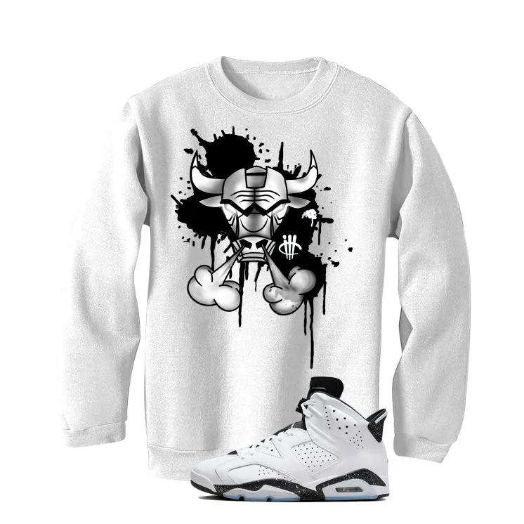 Air Jordan 6 Reverse Oreo White T-Shirt (Iron Bull)| illcurrency