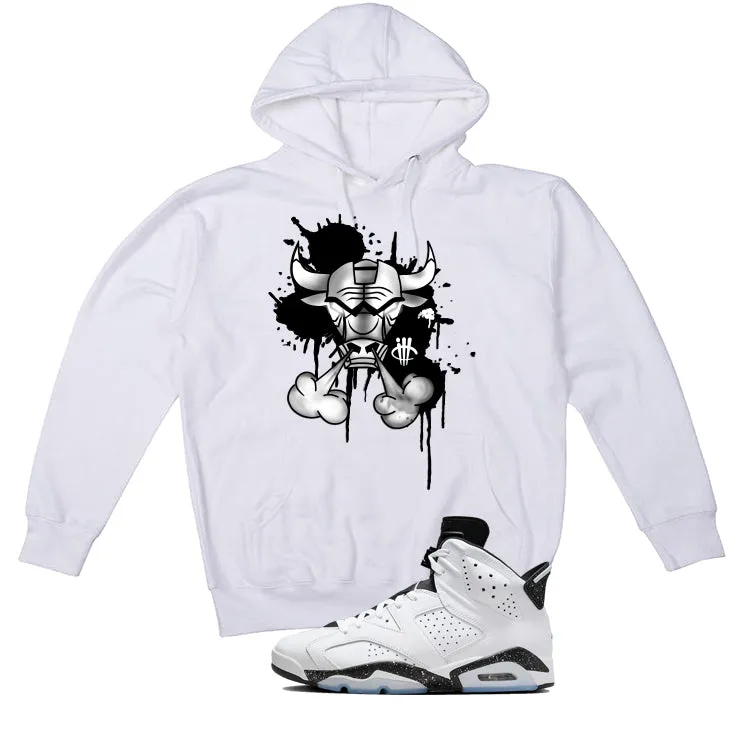 Air Jordan 6 Reverse Oreo White T-Shirt (Iron Bull)| illcurrency