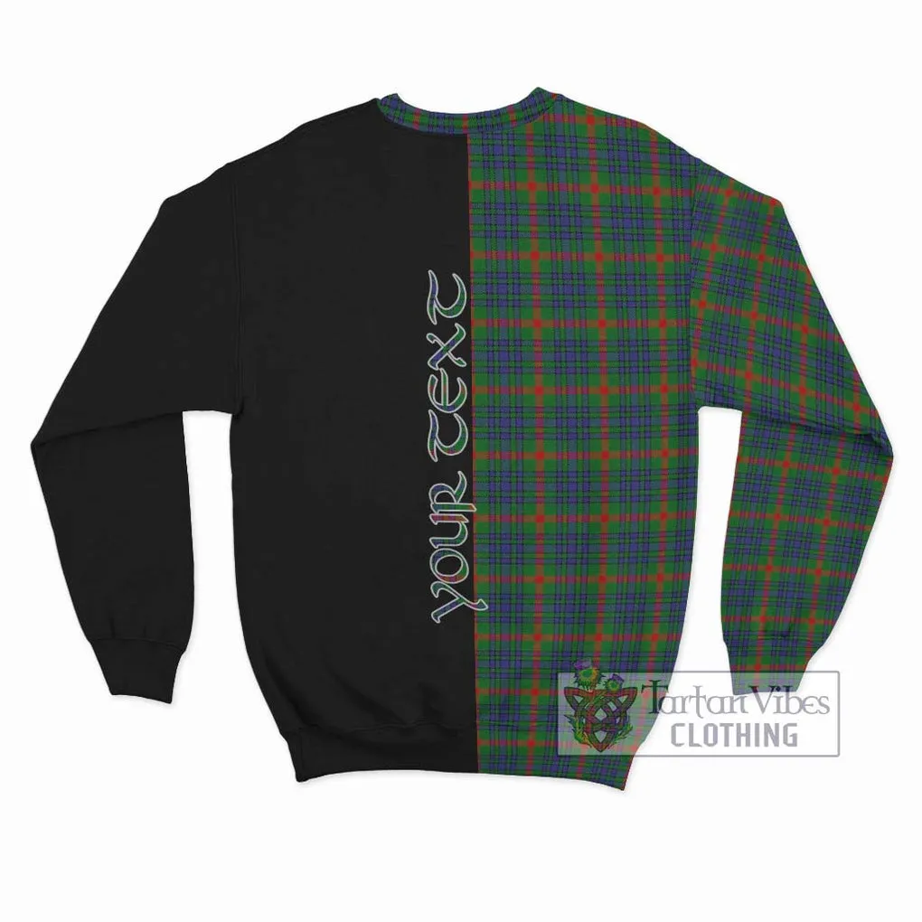 Aiton Tartan Sweatshirt with Family Crest and Half Of Me Style