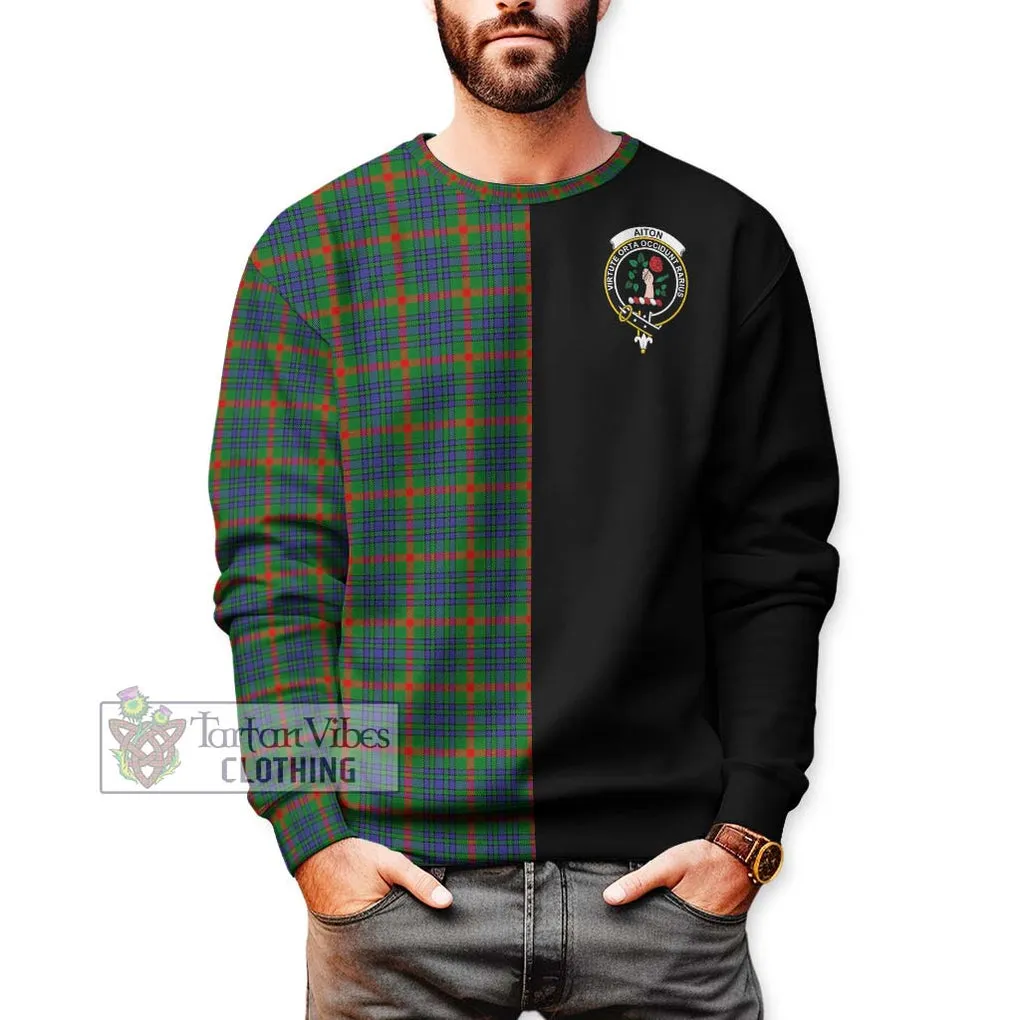 Aiton Tartan Sweatshirt with Family Crest and Half Of Me Style