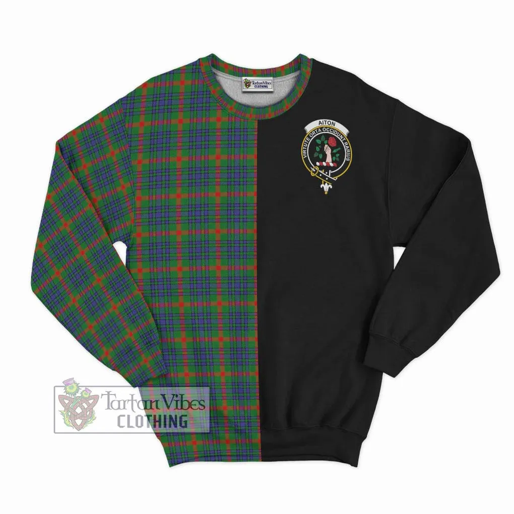 Aiton Tartan Sweatshirt with Family Crest and Half Of Me Style