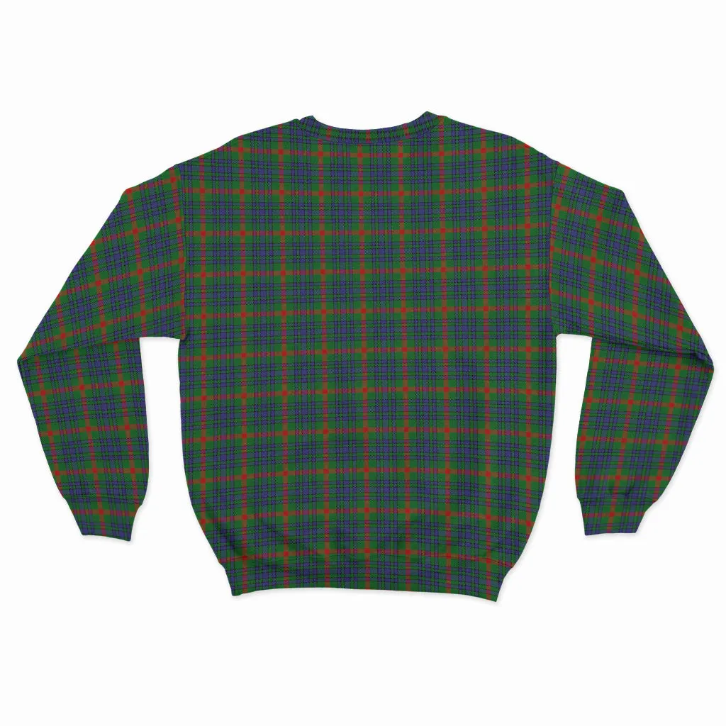 Aiton Tartan Sweatshirt with Family Crest