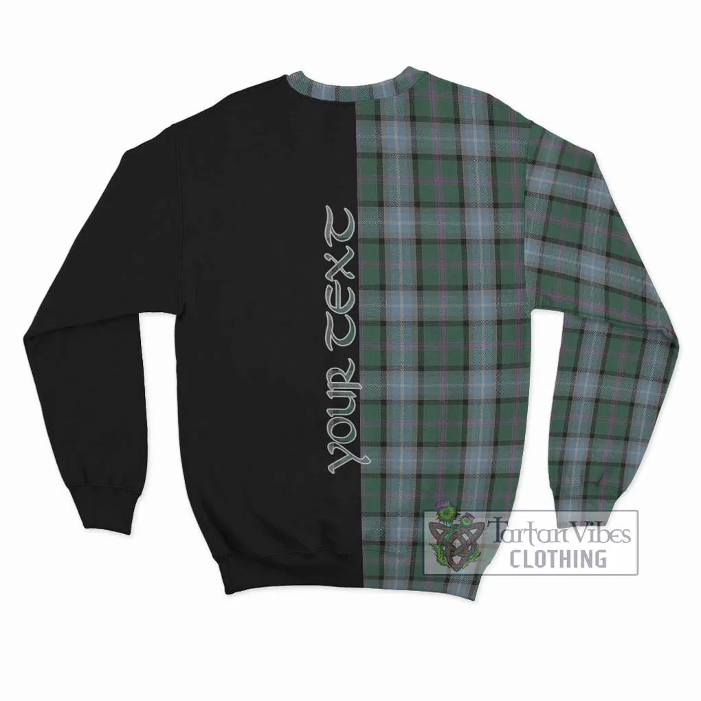 Alexander of Menstry Hunting Tartan Sweatshirt with Family Crest and Half Of Me Style