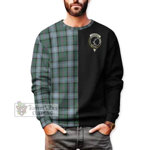 Alexander of Menstry Hunting Tartan Sweatshirt with Family Crest and Half Of Me Style