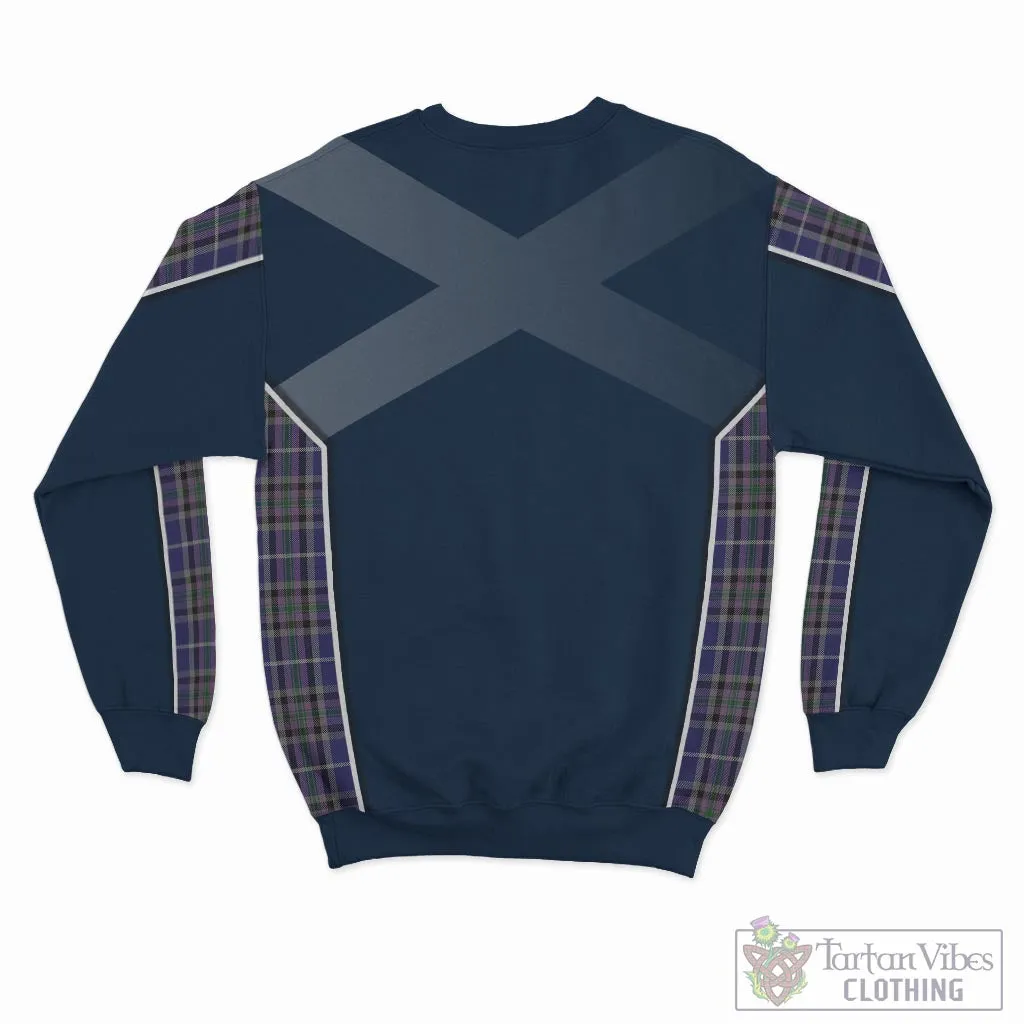 Alexander of Menstry Tartan Sweatshirt with Family Crest and Scottish Thistle Vibes Sport Style