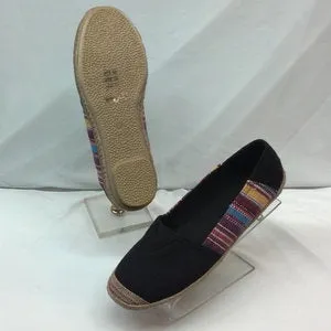 Amy -- Women's Canvas Espadrille -- Black Multi