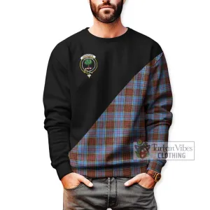 Anderson Modern Tartan Sweatshirt with Family Crest and Military Logo Style