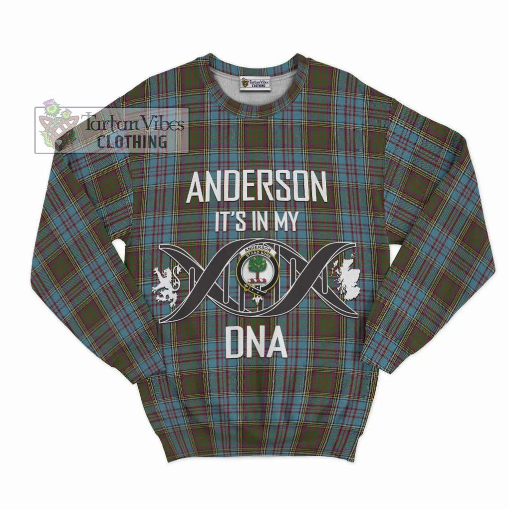 Anderson Tartan Sweatshirt with Family Crest DNA In Me Style