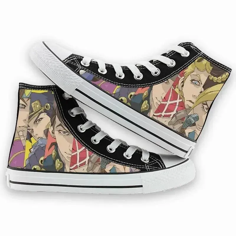 Anime 3D Cartoon Print Unisex High-Tops Streetwear Skateboarding Basketball Sneakers