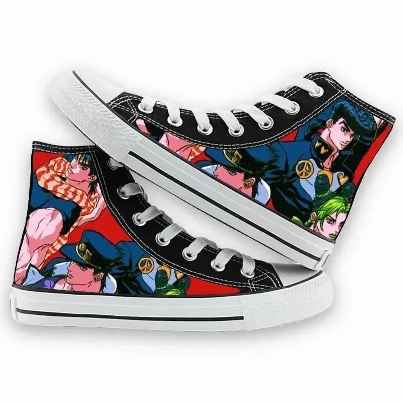 Anime 3D Cartoon Print Unisex High-Tops Streetwear Skateboarding Basketball Sneakers