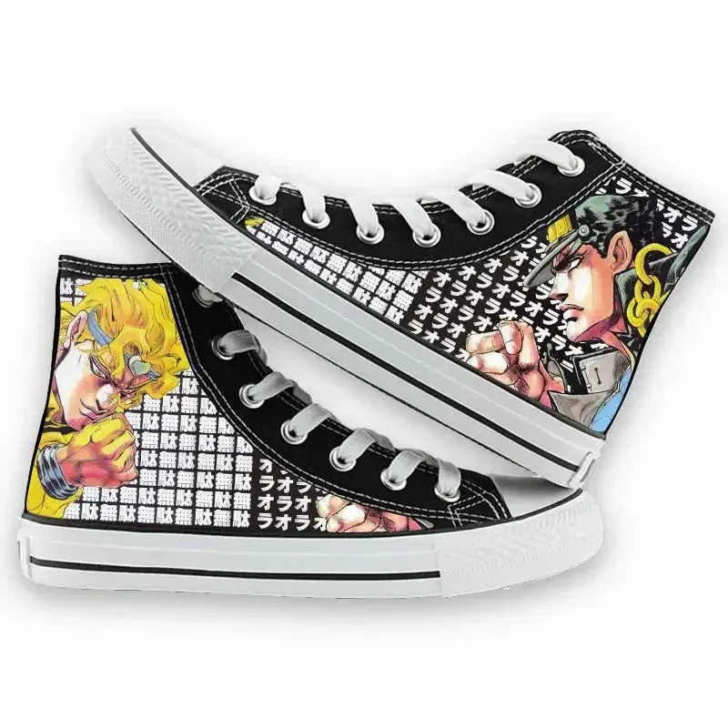 Anime 3D Cartoon Print Unisex High-Tops Streetwear Skateboarding Basketball Sneakers