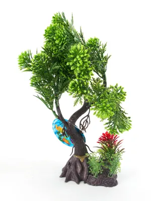 AquaFit GreenPine Bonsai Plastic Plant 8"