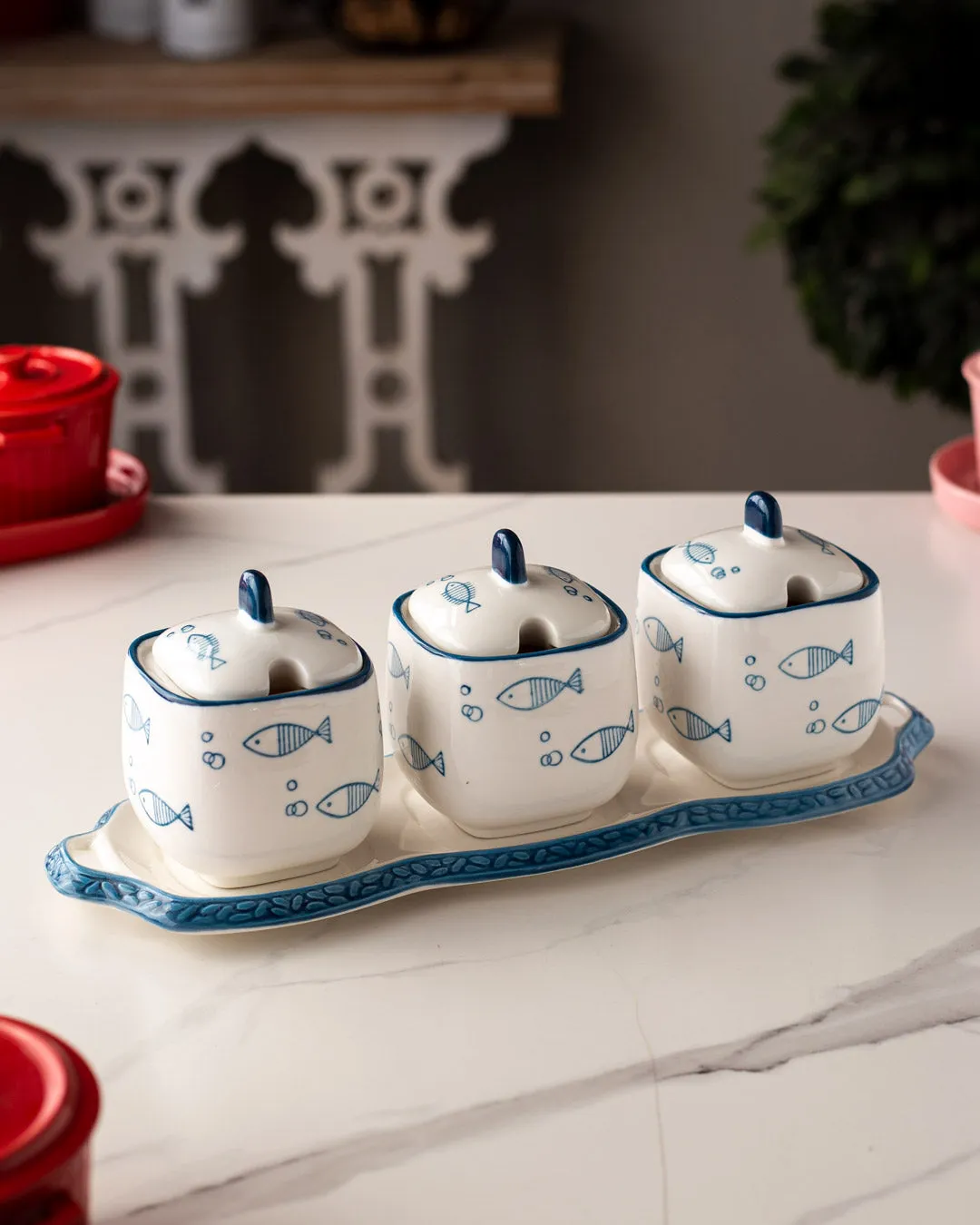 Aquatic - Condiment Server Set