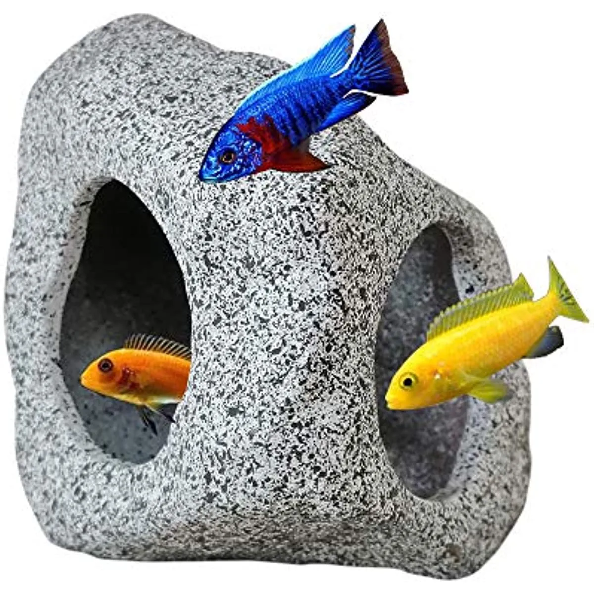 Aquatic Pets Hideaway Rock Cave for Breeding Playing and Resting