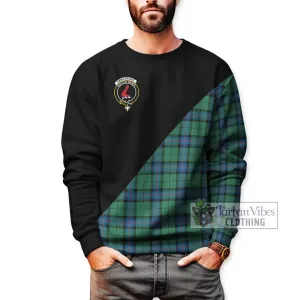 Armstrong Ancient Tartan Sweatshirt with Family Crest and Military Logo Style