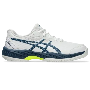 Asics Junior Gel Game 9 Tennis Shoes White Mako Blue