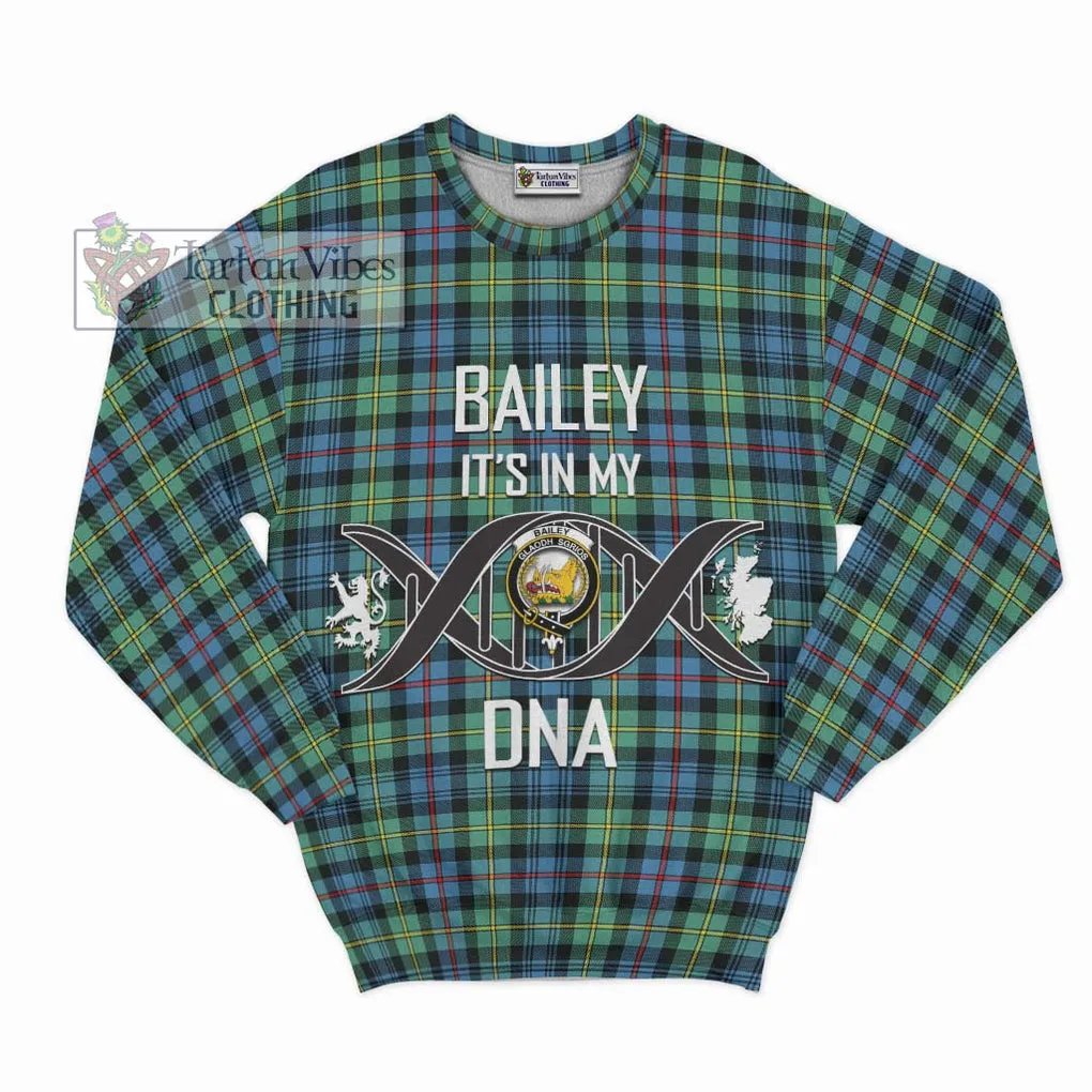 Bailey Ancient Tartan Sweatshirt with Family Crest DNA In Me Style