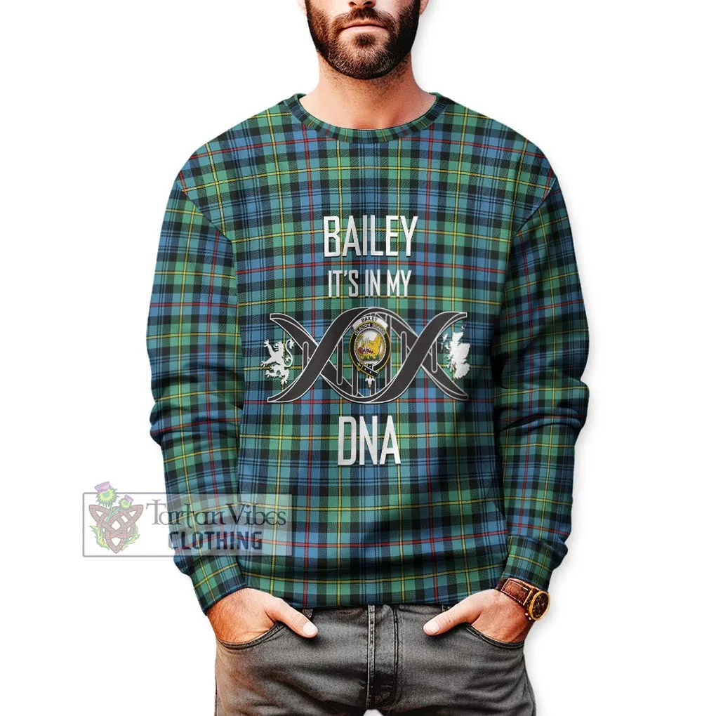 Bailey Ancient Tartan Sweatshirt with Family Crest DNA In Me Style