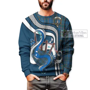 Bain Tartan Sweatshirt with Epic Bagpipe Style