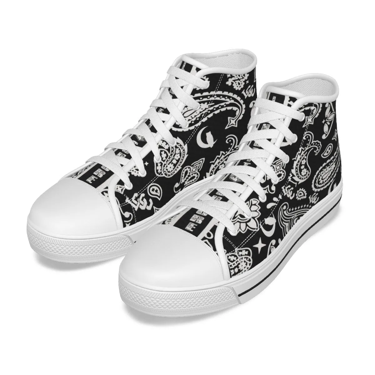 BANDANA PAISLEY BLC High Canvas Shoes