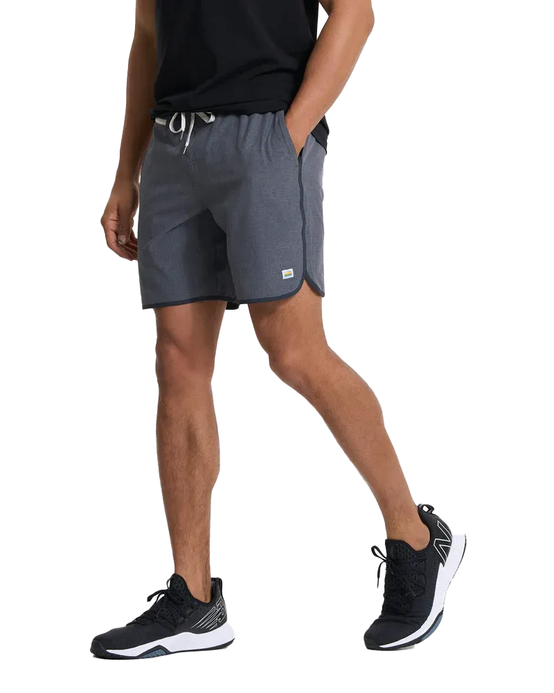 Banks Shorts in Charcoal Engineered Stripe