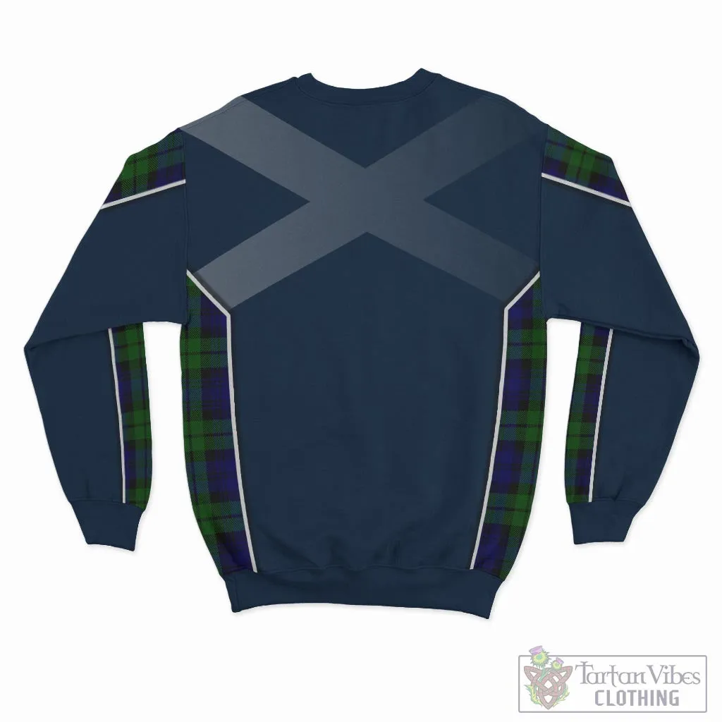 Bannatyne Tartan Sweatshirt with Family Crest and Scottish Thistle Vibes Sport Style