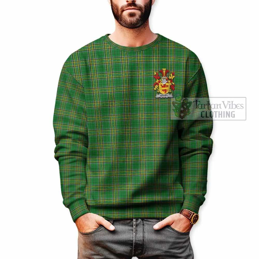 Barby Irish Clan Tartan Sweatshirt with Coat of Arms