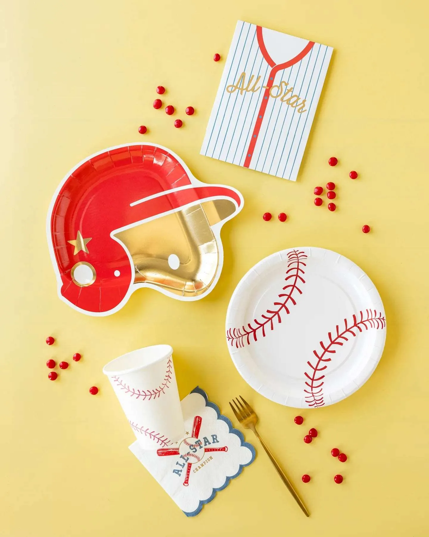 Baseball Paper Plate