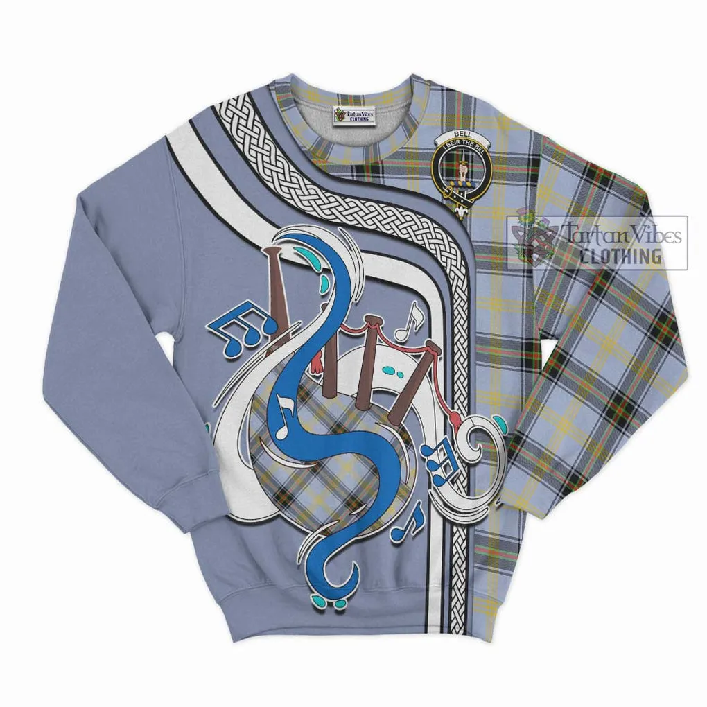 Bell Tartan Sweatshirt with Epic Bagpipe Style