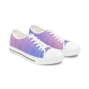 Blue & Purple Metalic - Inovax Woman's Low Top Sneakers