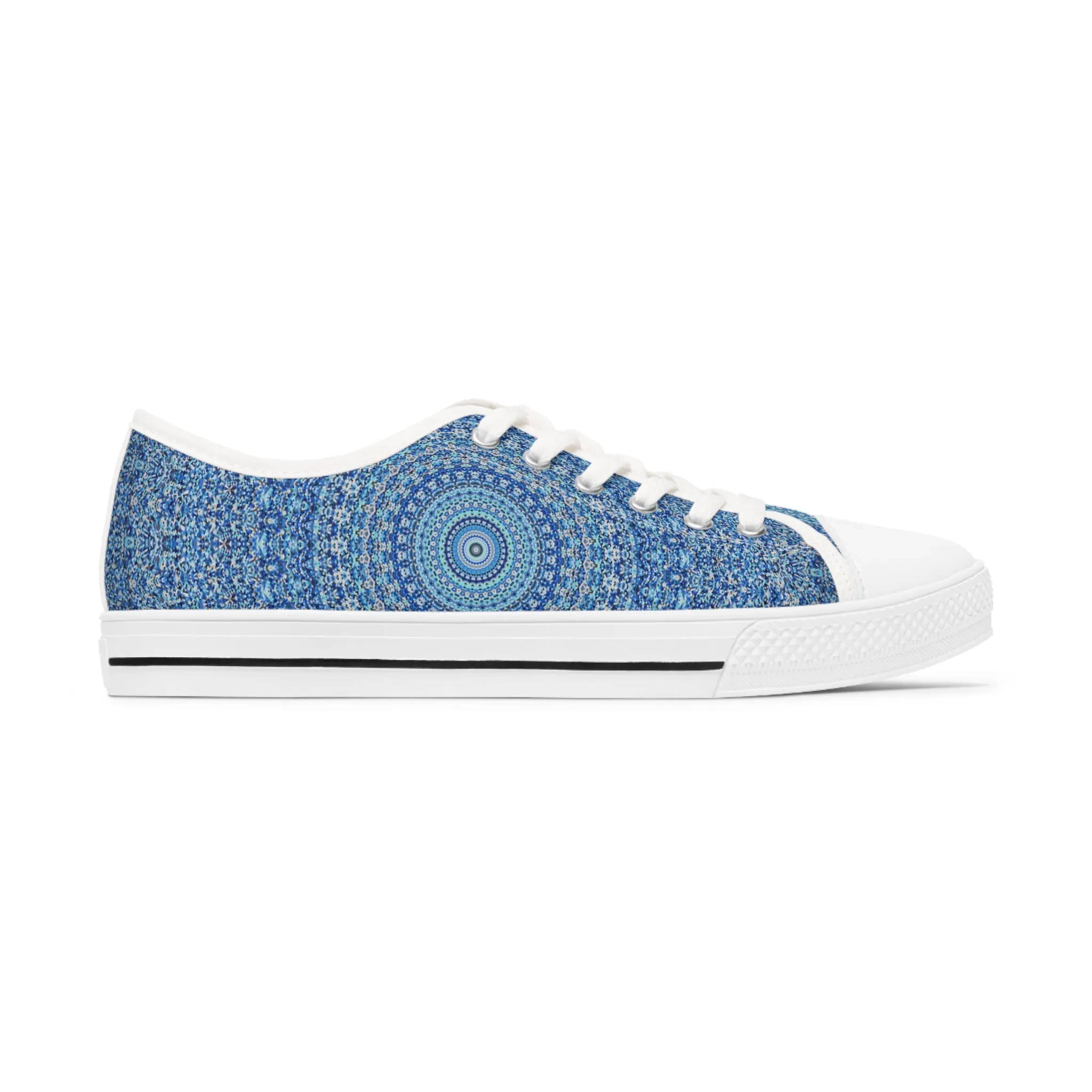 Blue Mandala - Inovax Woman's Low Top Sneakers