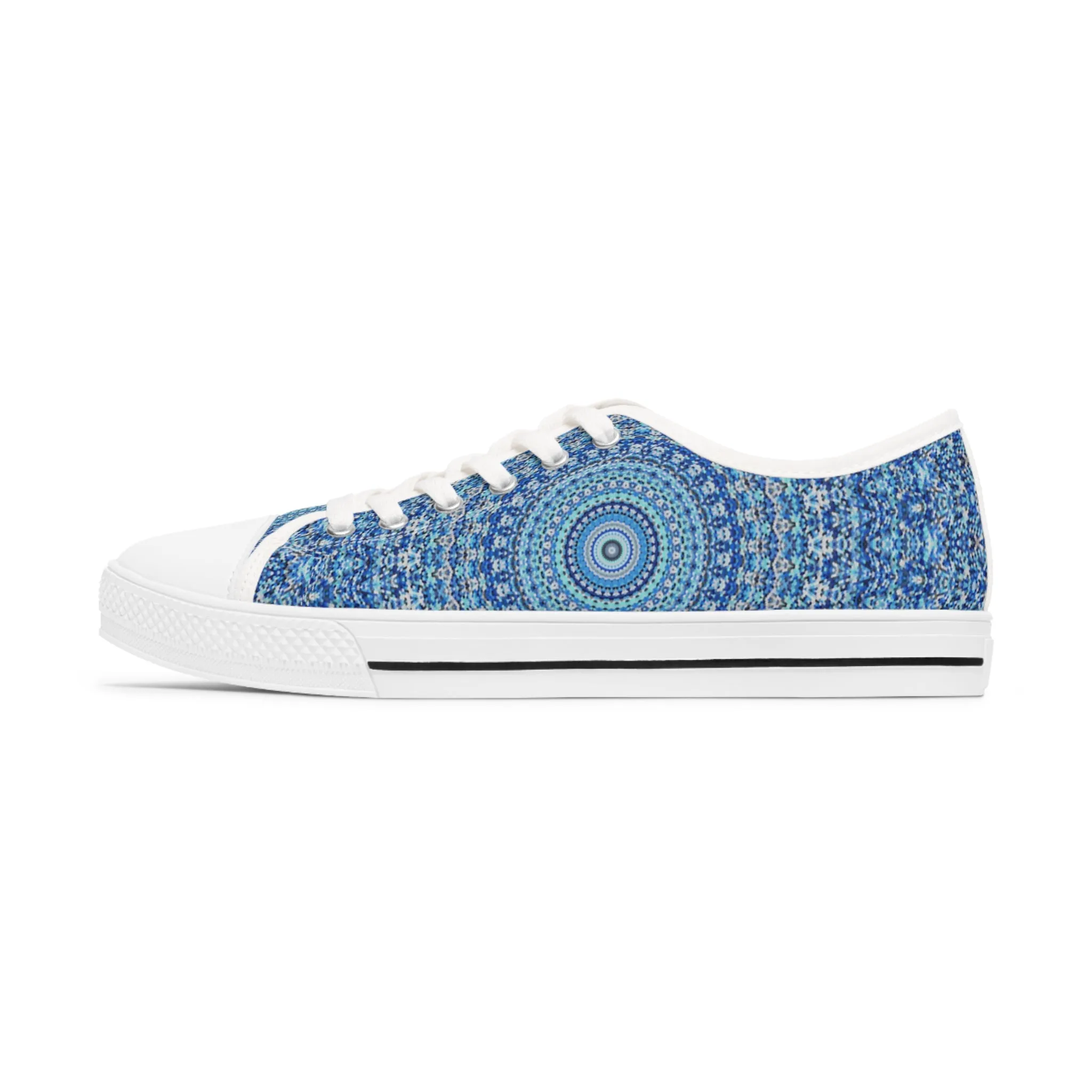 Blue Mandala - Inovax Woman's Low Top Sneakers