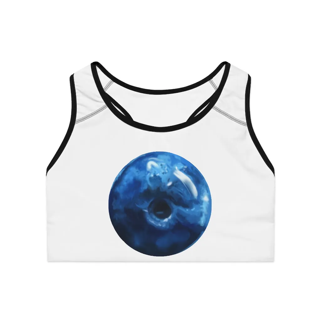 Blueberry Sports Bra (AOP)