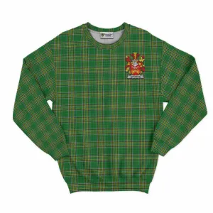 Brennan Irish Clan Tartan Sweatshirt with Coat of Arms