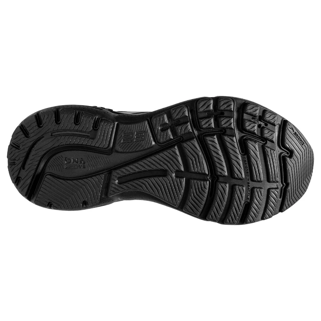 Brooks Adrenaline GTS 23 Extra Wide (Mens) - Black/Black/Ebony