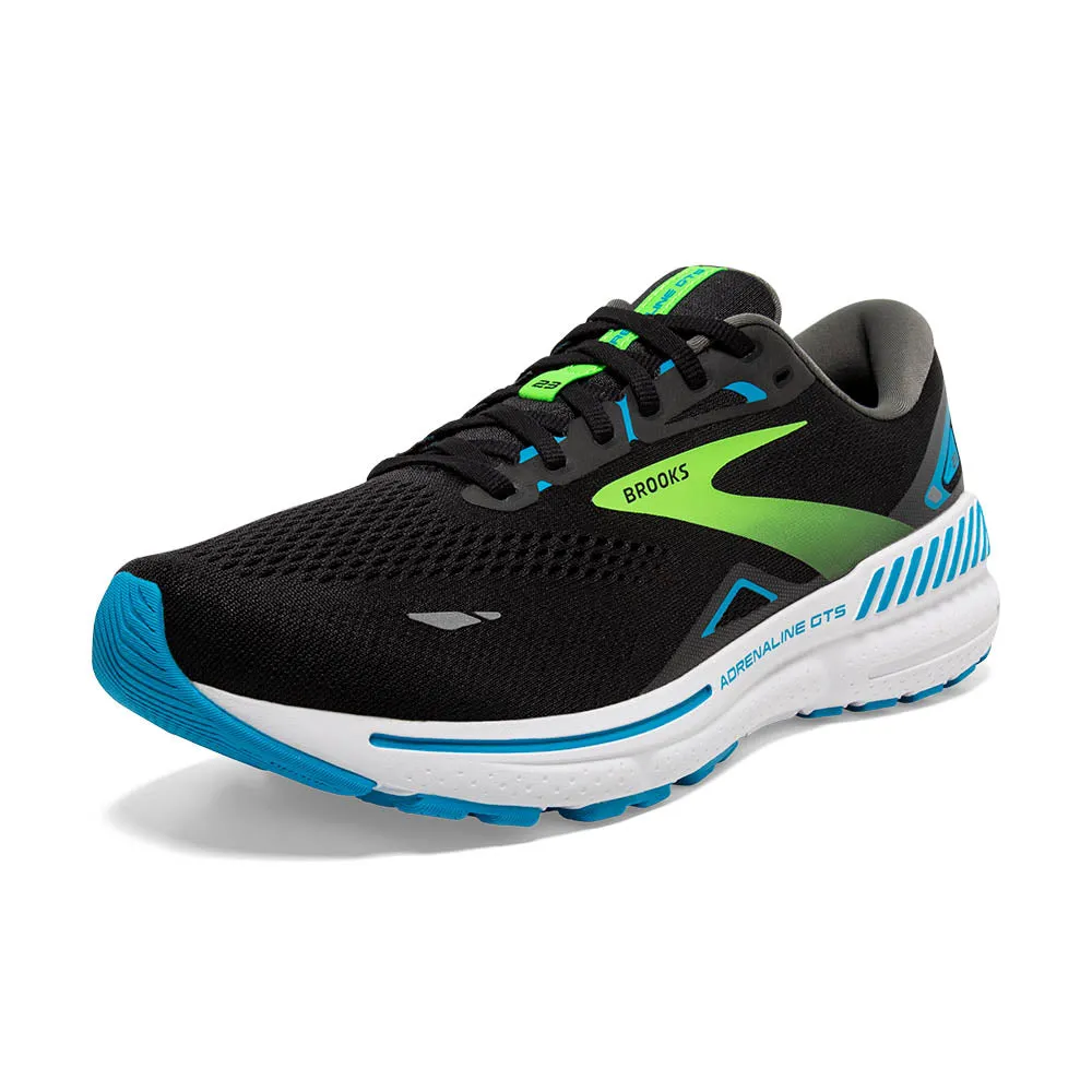 Brooks Adrenaline GTS 23  (Mens) - Black/Hawaiian Ocean/Green