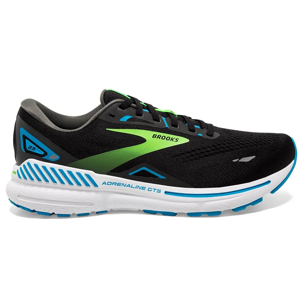 Brooks Adrenaline GTS 23  (Mens) - Black/Hawaiian Ocean/Green